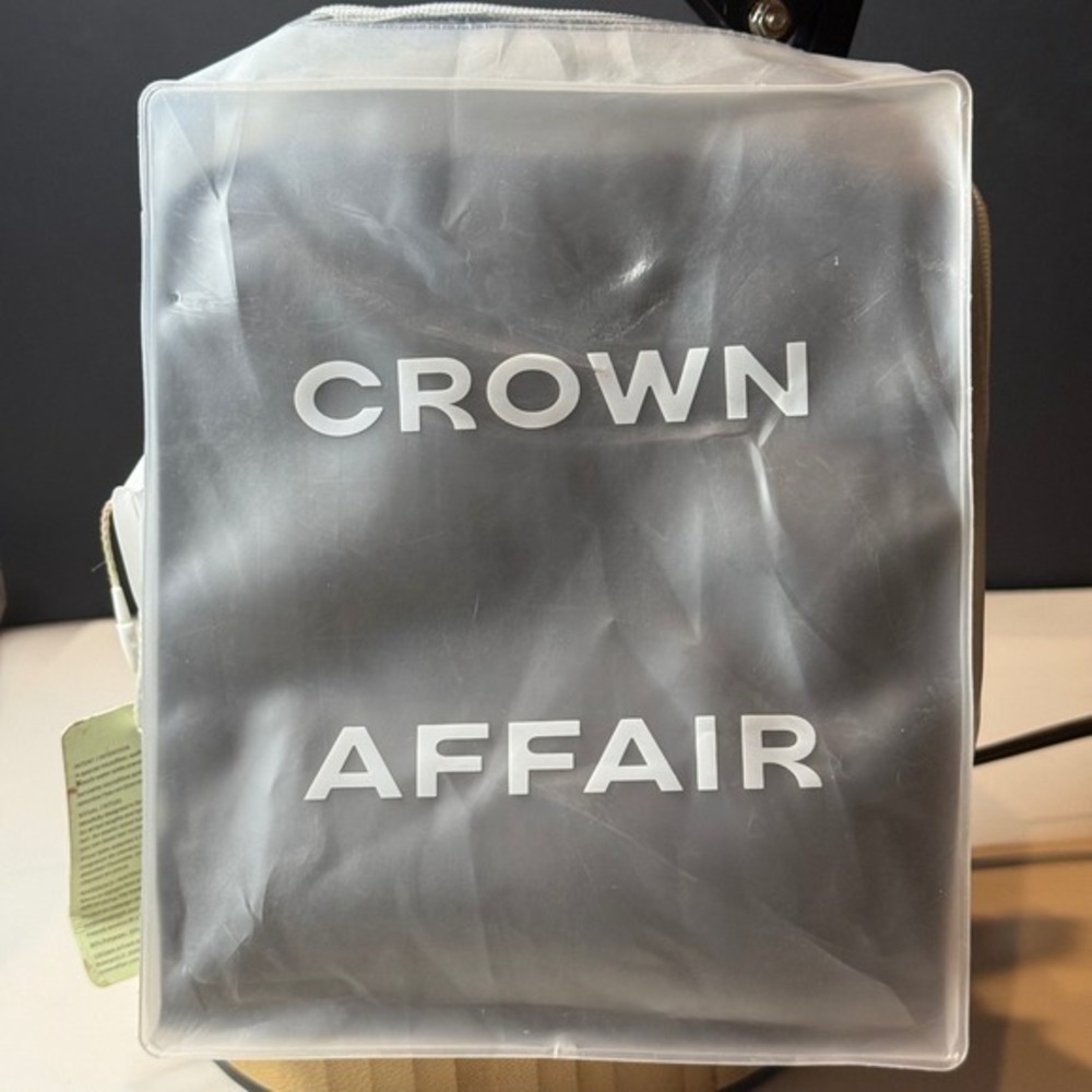 Crown Affair • The Towel • Black Microfiber Waffle Knit Hair Towel • 32x38 NWT